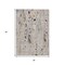 Homeroots 3' X 5' Linen And Gold Abstract Washable Indoor Outdoor Area Rug 631179 - alternate 2