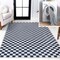 Jonathan Y Ainsley Modern Cottage Checkerboard Non-Slip Machine-Washable Dark Blue/White 3 ft. x 5 ft. Area Rug WSH126C-3 - alternate 1