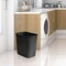 Acrimet Wastebasket, Deskside Bin, 6.75 Gallon/ 27 Quart/ 24 Liter (Plastic) (Black Color), 4PK 577.2 - alternate 2