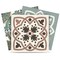 Homeroots 6" X 6" Vintage Sage Mosaic Peel And Stick Removable Tiles 390860 - alternate 2