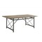 Homeroots 76" X 36" X 30" Gray Oak And Sandy Gray Dining Table 318886 - alternate 2