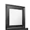 Homeroots 38" Gray Square Wood Framed Accent Mirror 478623 - alternate 2