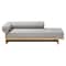 Baxton Studio Bertille Left-Arm Chaise Lounge with Solid Wood Base 262-14454-ZORO - alternate 2