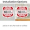 Signmission Private Property Shield Sign No Soliciti, 4 inch X 4 inch, Vinyl Decal, 2PK SHI-D-2PACK-4-452 - alternate 2