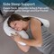 Bluestone Contour Side Sleeper Pillow for Neck, and Back Pain Relief Home and Travel Pillow with Ear Pocket 80-YT225 - alternate 2