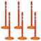 Mr. Chain Safety Orange Reflective Medium Duty Stanchion (6-Pack) 96478-6 - alternate 1