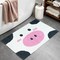 Homeroots 32" White Black And Pink Cotton Cow Youthful Bath Rug 634894 - alternate 2