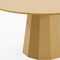 Homeroots 60" Natural Wood Pedestal Base Round Top Dining Table 721095 - alternate 2