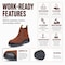 Handpoint Composite Toe 6 in Slip On Waterproof Slip Resistant Anti-Static Mens Work Boots, 13 CRZ822EE-13 - alternate 2