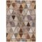 Homeroots 10' X 14' Brown Beige And Khaki Geometric Washable Indoor Outdoor Area Rug 583021 - alternate 2
