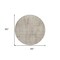 Homeroots 8' Taupe And Beige Round Geometric Washable Indoor Outdoor Area Rug 594595 - alternate 2
