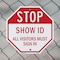 Signmission Stop Show Id All Visitors Must Sign, 6 inch X 6 inch, Plastic Sign, 2PK OC-P-2PACK-6-191 - alternate 2