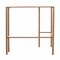 Homeroots 42" Clear and Gold Glass Writing Desk 402041 - alternate 2