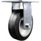 Service Caster 6 Inch Heavy Duty Top Plate Rubber on Aluminum Rigid Caster with Ball Bearing SCC-35R620-RAB - alternate 1