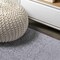 Jonathan Y Haze Solid Low-Pile Gray 5 ft Square Area Rug SEU100A-5SQ - alternate 2