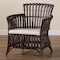 Bali & Pari Brooklyn Bohemian Very Dark Brown Rattan Arm Chair 248-13847-ZORO - alternate 3