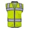 Dome75 Hi-Vis Heavy Duty Safety Vest MD Class ANSI/ISEA 107-2020 Class 2 , Reinforced Front Zipper 1 OV6124 - alternate 2