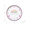 Monarch Specialties Clocks, 18-in. Round, Juvenile, Wall Clock, Multi-colored Face, Pink Frame, Contemporary, Modern I 9103 - alternate 2