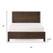 Homeroots Three Piece Espresso Solid Wood Bedroom Set 523978 - alternate 2