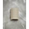 Luxury Lighting Zenia 8.5 in Tall Ceramic Outdoor Wall Light with Punched Groove Pattern, Cottonwood Paint Finish 100-01-CW-u/d-7 - alternate 2
