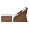 Bali & Pari Derris Bohemian Peanut Brown Braided Rattan 2-Piece Arm Chair and Footstool Set 256-14077-14076-ZORO - alternate 2