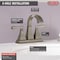 Delta Lakewood Two Handle Centerset Bathroom Faucet 25718LF-SP - alternate 2