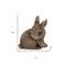 Homeroots Set of Three Brown Resin Bunny Outdoor Statues 721386 - alternate 3