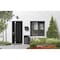 Vdomdoors Steel Door Cynex 6777 Black Stainless Inserts Single Modern Painted CYNEX6777EXD-BLK-W32 x H80-Right-hand Inswing - alternate 2