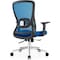 Leisuremod Adorit Ergonomic Office Chair - Mesh Back, Cotton Seat, Adjustable Height & 360 deg Swivel AO60BU - alternate 2
