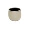 Homeroots 6in Beige Dot Ceramic Indoor Outdoor Round Pot Planter 487419 - alternate 1