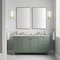 James Martin Vanities Chicago 60 in. Double Vanity, Smokey Celadon, w/ 3 CM Victorian Silver Silestone Top 503-V60D-SC-3VSL - alternate 4