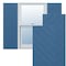 Ekena Millwork 12W x 32H True Fit PVC Diagonal Slat Modern Style Fixed Mount Shutters, Sojourn Blue, PR TFP001DG12X032HB - alternate 1