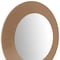 Homeroots 47" Gold Round Wood Framed Accent Mirror 372088 - alternate 2