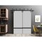Sartodoors Barn Bypass Doors with 6.6ft Hardware, Planum 0012 Matte Grey and Aluminum Strips, Sturdy Heavy Dut PLANUM0012BBB-GRE-5684 - alternate 1