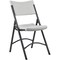 Lorell Folding Chair, Gray, Steel, PK4 LLR62515 - alternate 1