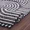 World Rug Gallery Bohemian Stripe Arch Design Runner Rug 2 ft x 7 ft Black WR35BLACK2X7 - alternate 2