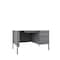 Hirsh Right-Hand Single Pedestal File Office Desk, 30 in D X 29.5 in H, 48 in W X Platinum / White 22643 - alternate 1