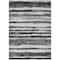 Homeroots 8' X 10' Charcoal And Gray Striped Washable Indoor Outdoor Area Rug 605894 - alternate 3