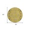 Homeroots 8' Gold Wheat And Gray Round Oriental Washable Indoor Outdoor Area Rug 582070 - alternate 2