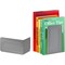 Acrimet Steel Metal Bookends for Shelves, Heavy Duty, for Large books, Silver, 2PK 292.1 - alternate 2