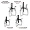 Performance Tool 5 pc. Hammer Screwdriver Kit, Impact Bits, S2 Steel, Storage Case W2505 - alternate 2