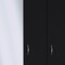 Homeroots 71" Black Mirrored Two Door Two Drawer Combo Dresser 552273 - alternate 2