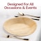 Smarty Had A Party 7" Round Palm Leaf Eco Friendly Disposable Salad Plates (100 Plates), 100PK 46775R-CASE - alternate 2