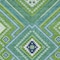 Homeroots 10' X 14' Lime Green Aqua And Ivory Tribal Washable Indoor Outdoor Area Rug 598135 - alternate 2