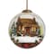 Homeroots Vintage Christmas at the Cabin Hand Painted Mouth Blown Glass Ornament 477489 - alternate 1
