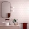 Apollo Tile Arte 1.97 in. x 7.87 in. Glossy Pink Ceramic Subway Wall and Floor Tile 6.46 sq. ft./case 60-pack RID88PNKGLA - alternate 2