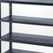 Homeroots 70" Navy Blue Five Tier Standard Bookcase With One Drawer 389578 - alternate 2