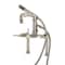Kingston Brass 7" Center Deck-Mount Clawfoot Tub Faucet with Hand Shower, Brushed Nickel AE6408DL - alternate 1