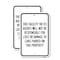 Signmission This Facility or Its Agents Will Not Be Responsible for, 18'' X 24'', Heavy Gauge Aluminum, 2PK A-1824-2PACK-22819 - alternate 1
