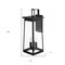 Homeroots Alden 3-Light Matte Black Wall Light 398458 - alternate 2